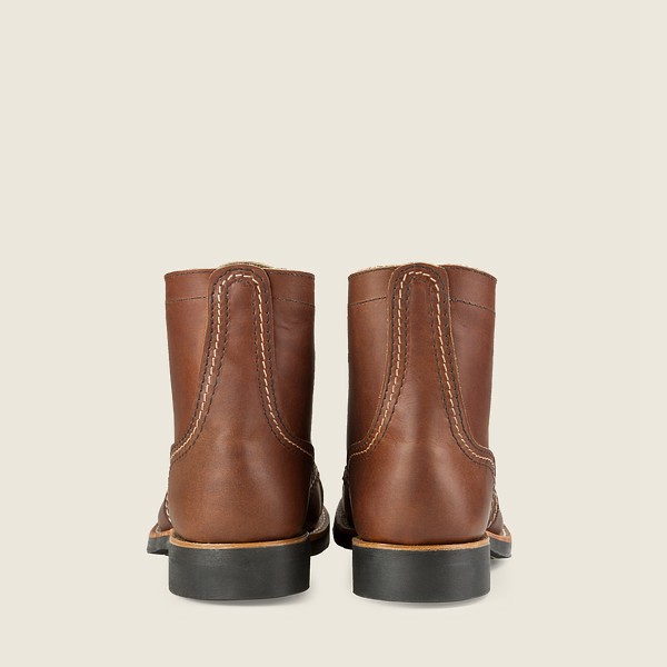 Heritage Støvler Dame - Red Wing Iron Ranger - Short Harness Læder - Brune - BRLOES-035